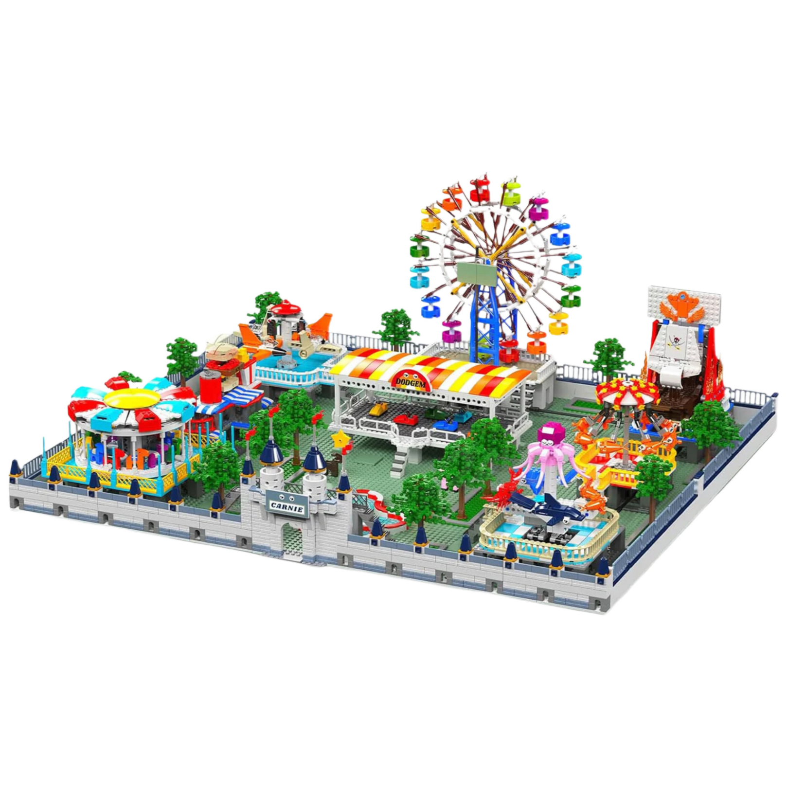 Brick MOC The Ultimate Motorised Theme Park | 5220pcs - Brick Car Merchant