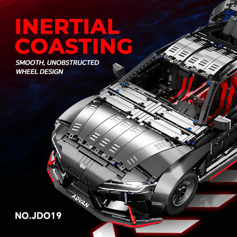 Brick MOC Toyota Supra A80 | Remote Control, Electric Air Suspension, Opening Features, Rear Accelerator Blade Linkage, 4399 pcs - Brick Car Merchant