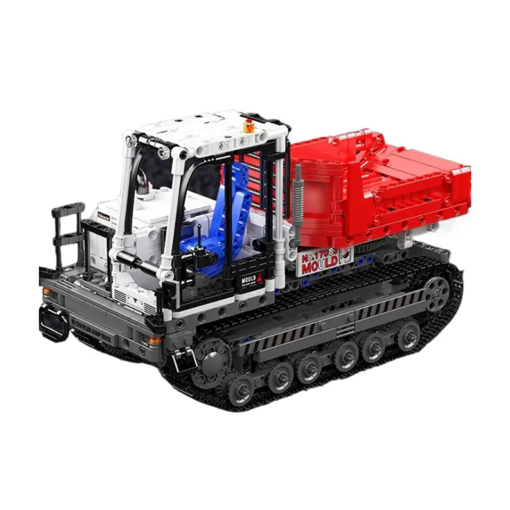 Brick MOC Tracked Dumper Hauler | 1105pcs - Brick Car Merchant