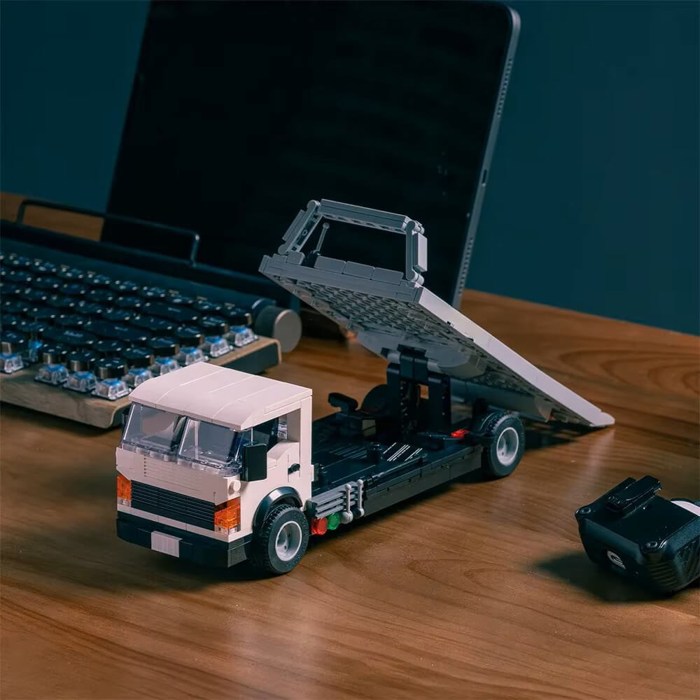 Brick MOC Transport Trailer | 481pcs - Brick Car Merchant