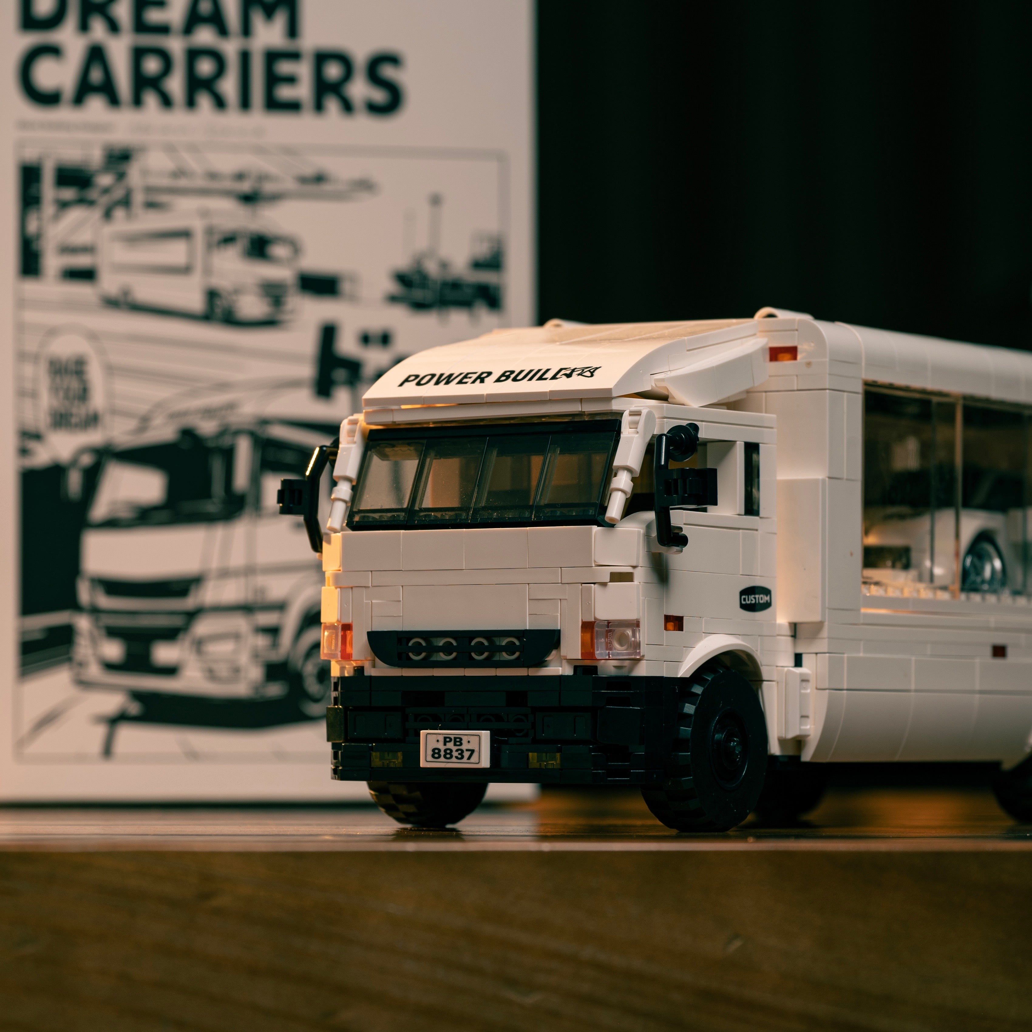 Brick MOC Transporter Truck - Brick Car Merchant