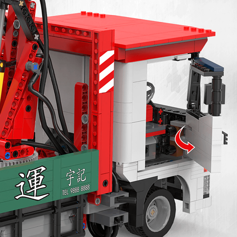 Brick MOC Truck With Crane Remote Control | 1476pcs - Brick Car Merchant