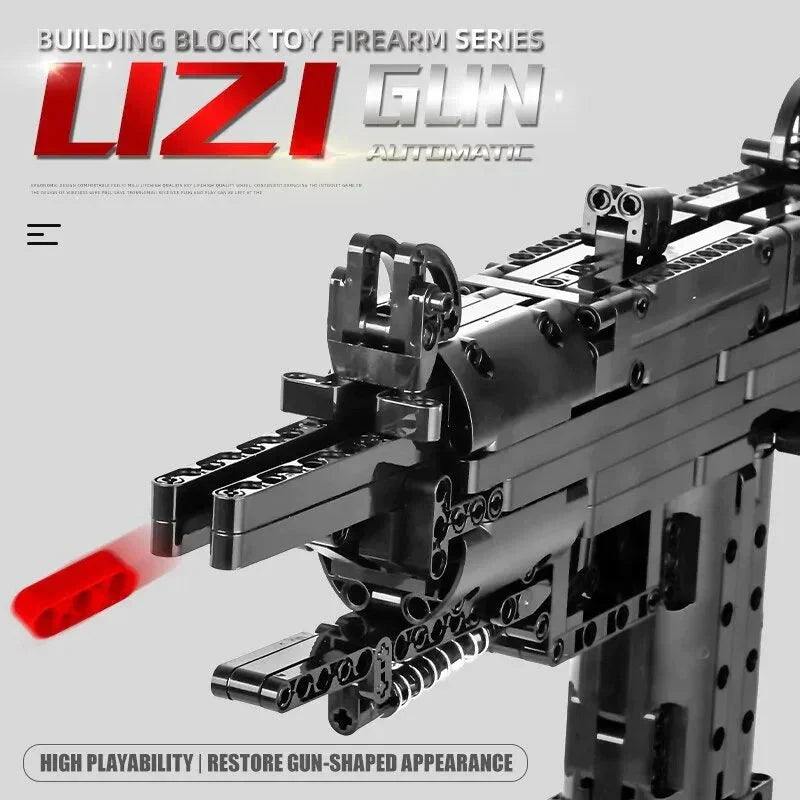 Brick MOC UZI SMG Sub Machine | 796pcs - Brick Car Merchant