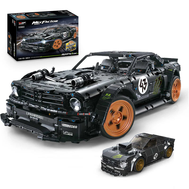 LEGO MOC Ultimate 1400 BHP Drifter | Remote Control, Light Features, 3145 pcs - Brick Car Merchant