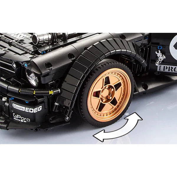 Brick MOC Ultimate 1400 BHP Drifter | Remote Control, Light Features, 3145 pcs - Brick Car Merchant