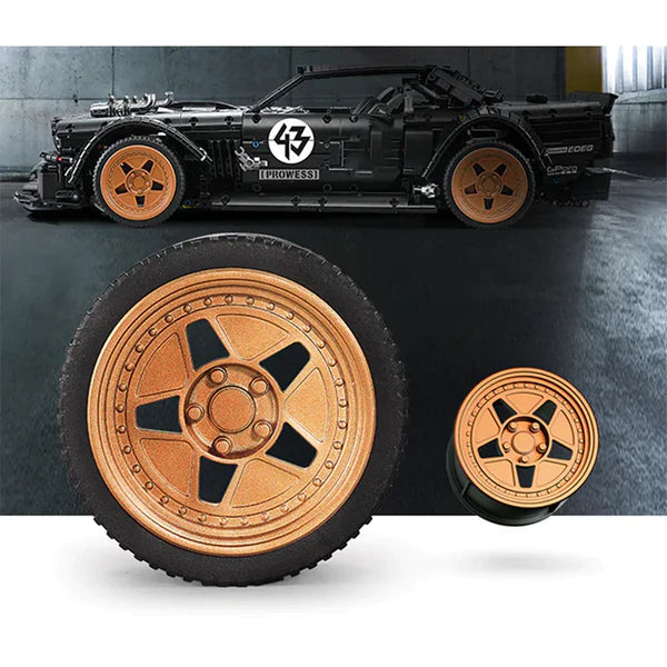 Brick MOC Ultimate 1400 BHP Drifter | Remote Control, Light Features, 3145 pcs - Brick Car Merchant