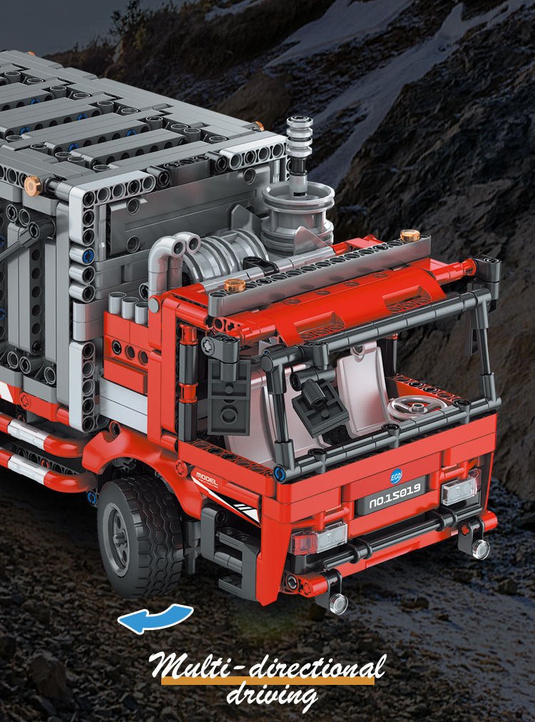 Brick MOC Urban Garbage Collection Truck | 1689pcs - Brick Car Merchant