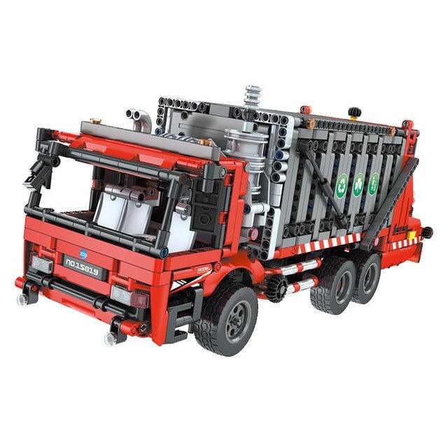 Brick MOC Urban Garbage Collection Truck | 1689pcs - Brick Car Merchant