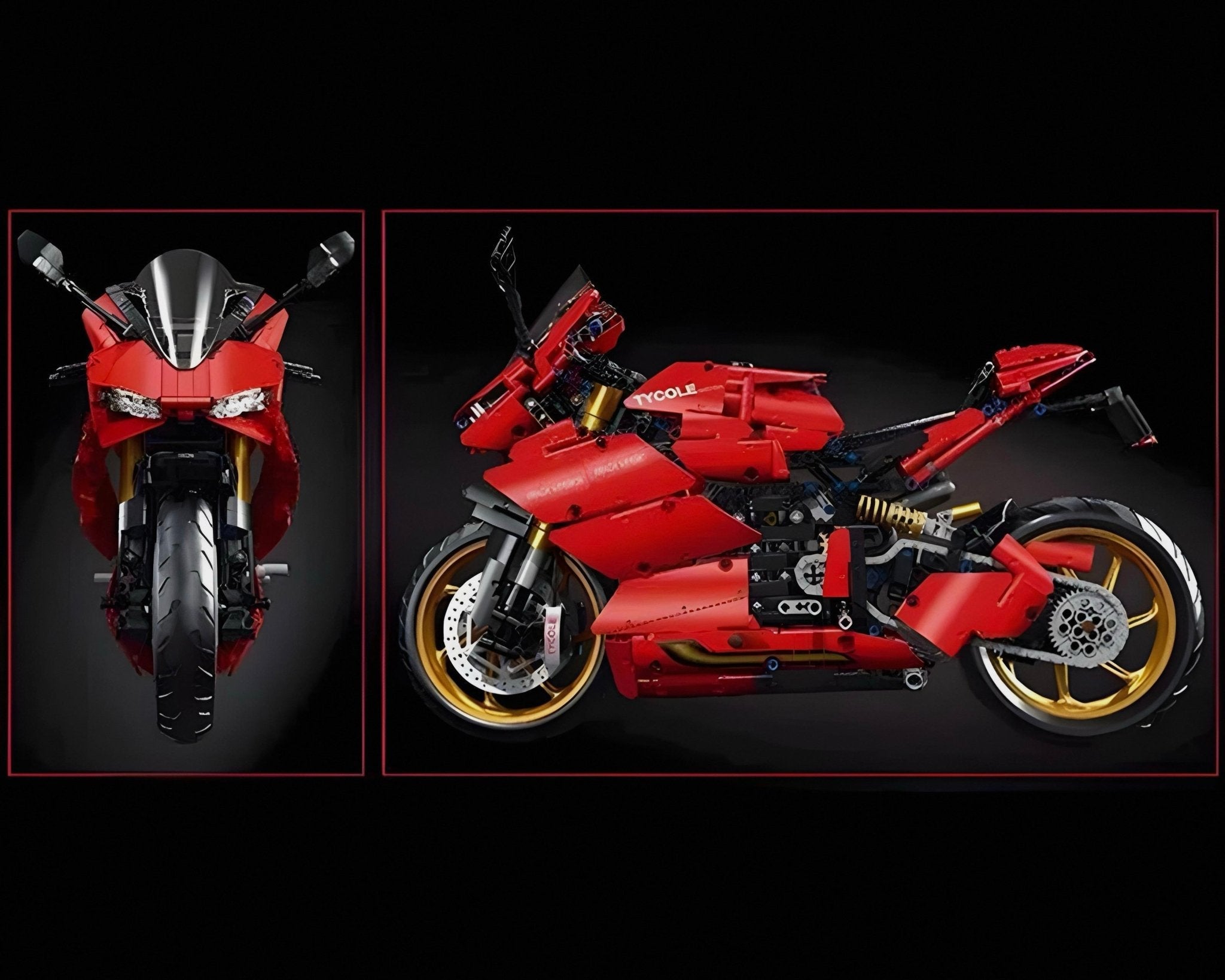 Brick MOC V4 Racing Superbike | 1808pcs - Brick Car Merchant