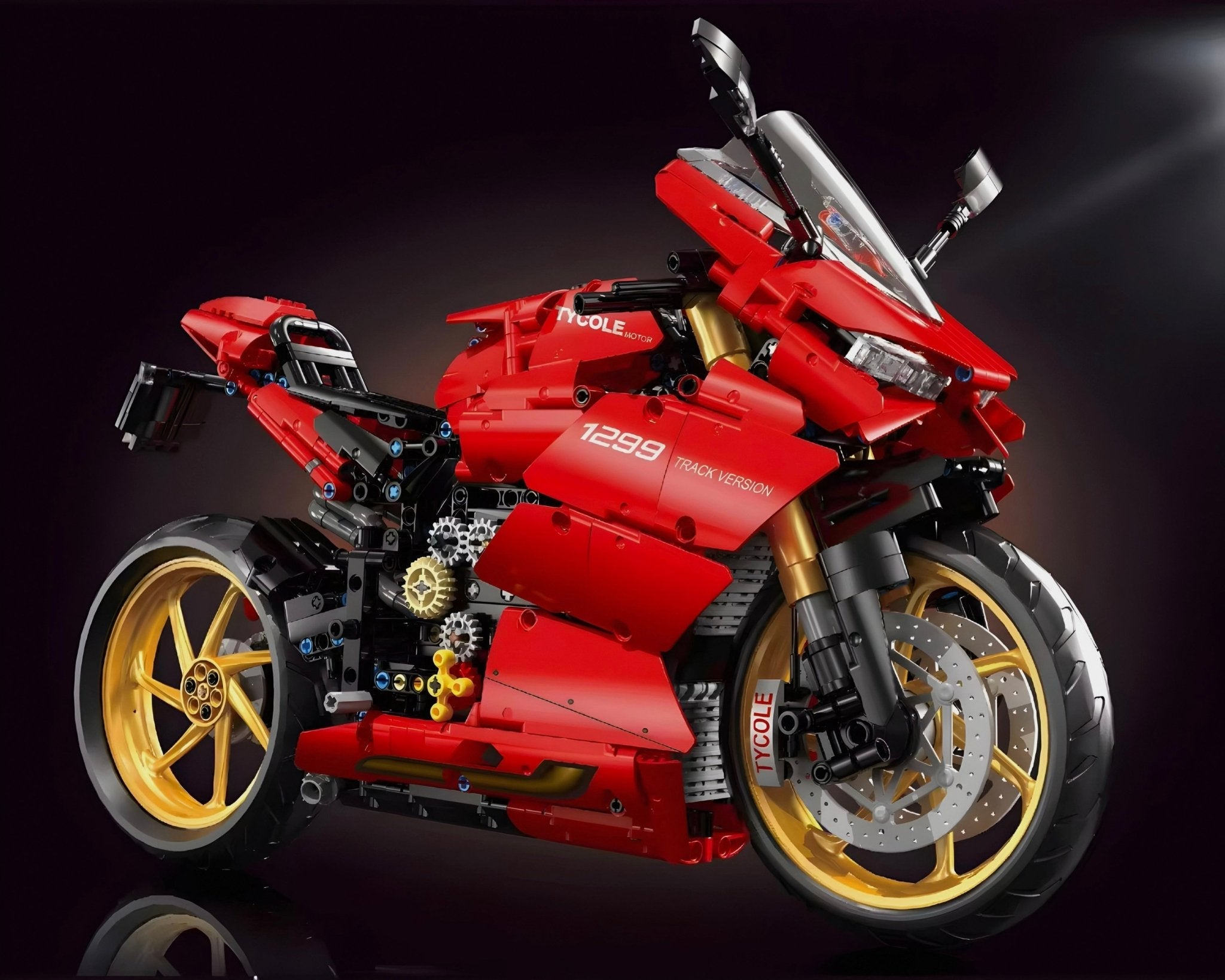 Brick MOC V4 Racing Superbike | 1808pcs - Brick Car Merchant