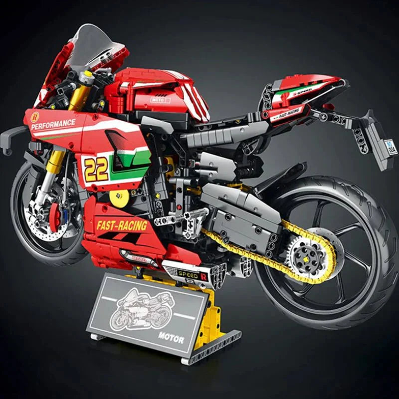 Brick MOC V4 Racing Superbike | 1966pcs - Brick Car Merchant