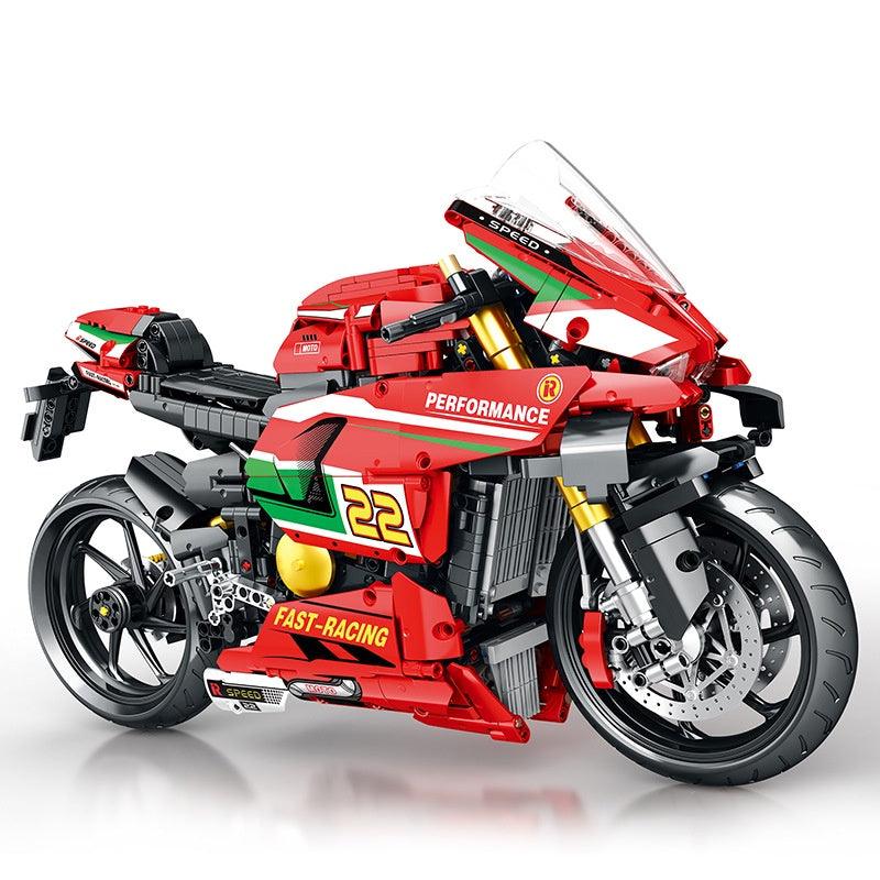 Brick MOC V4 Racing Superbike | 1966pcs - Brick Car Merchant