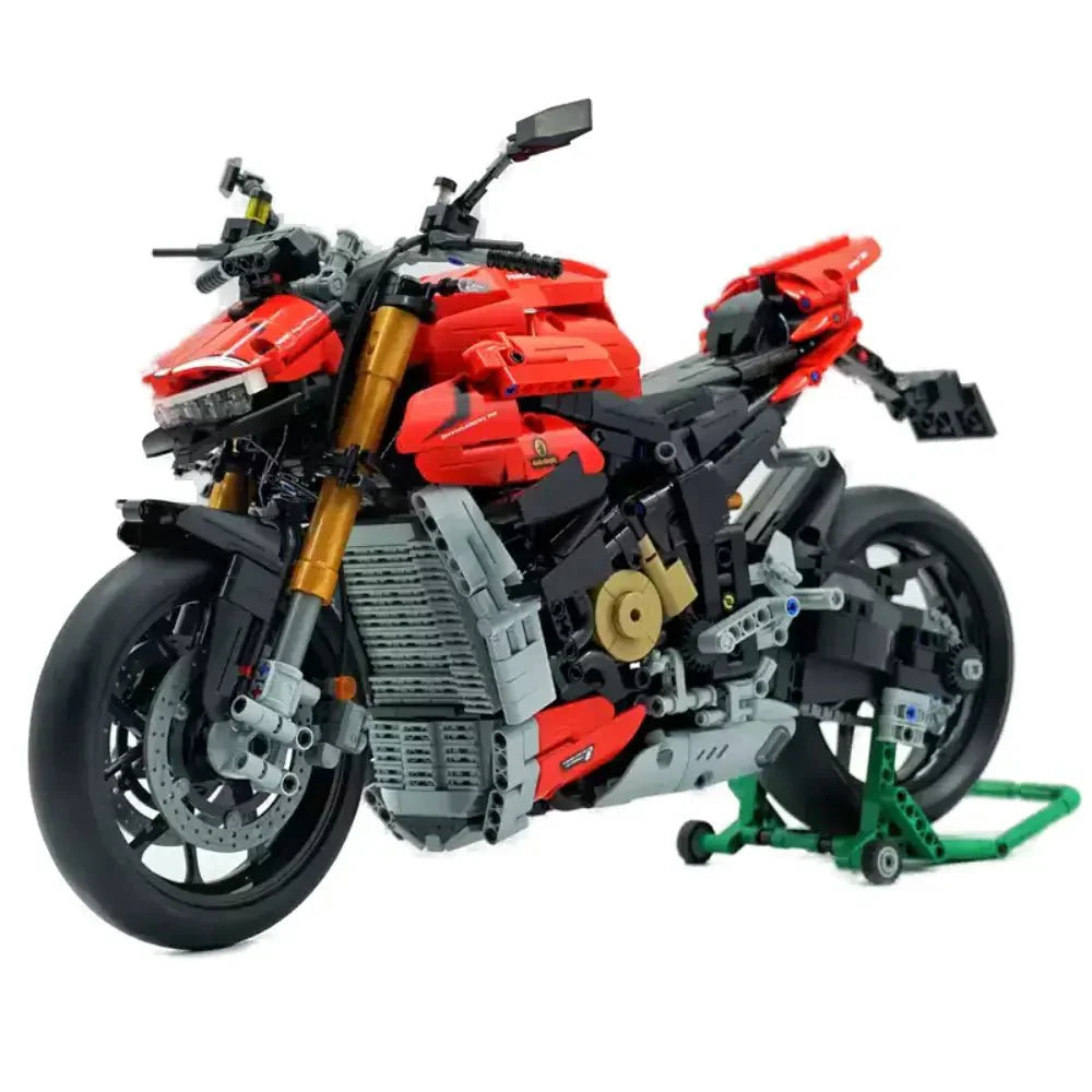 Brick MOC V4 Streetfighter Superbike | 2221pcs - Brick Car Merchant