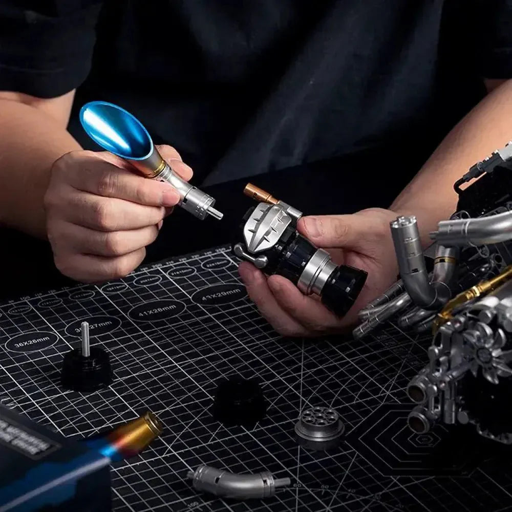 Brick MOC V8 Turbocharged Engine | 2773pcs - Brick Car Merchant