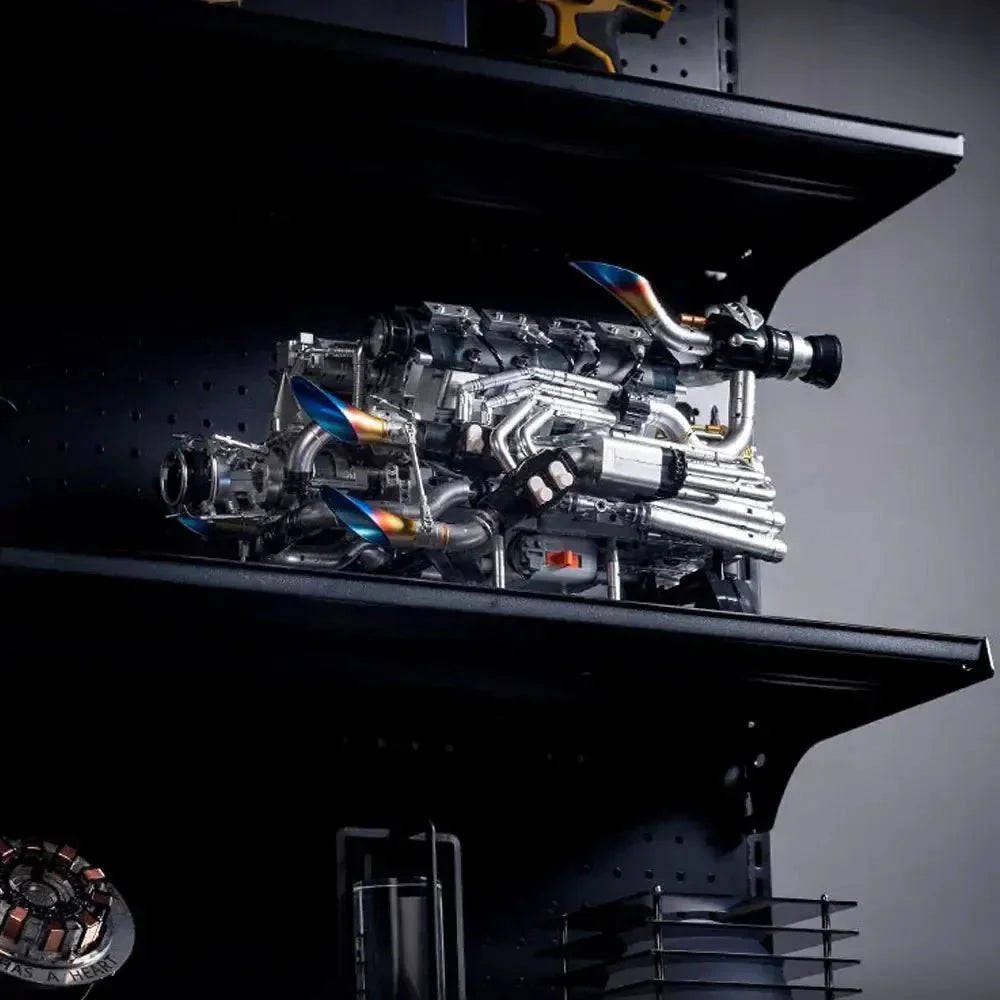 Brick MOC V8 Turbocharged Engine | 2773pcs - Brick Car Merchant