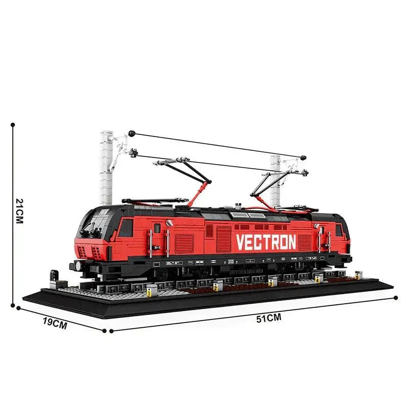 Brick MOC Vectron Electric Locomotive | 1888pcs - Brick Car Merchant