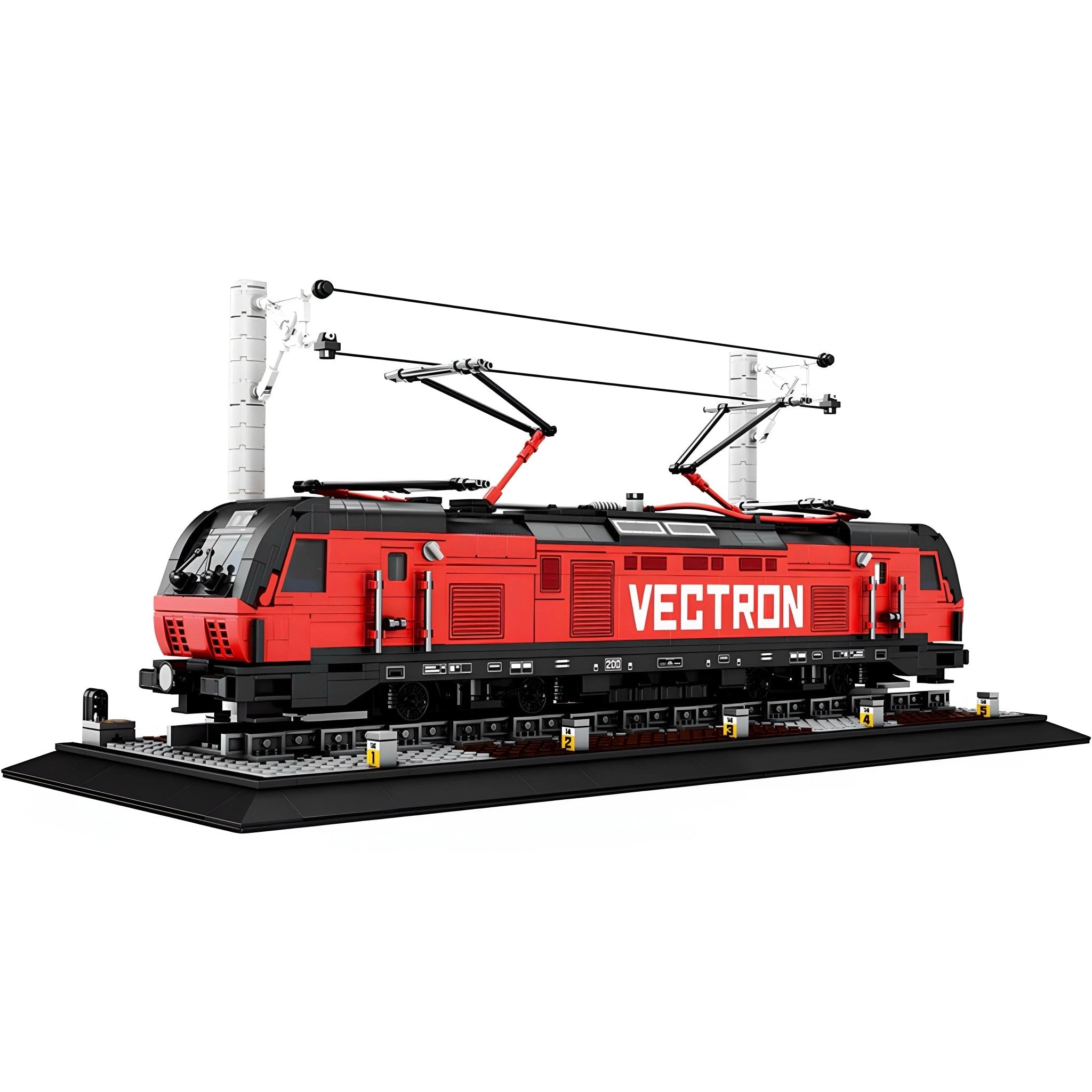 Brick MOC Vectron Electric Locomotive | 1888pcs - Brick Car Merchant