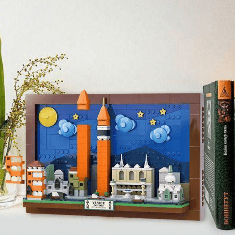 Brick MOC Venice Skyline | 579pcs - Brick Car Merchant