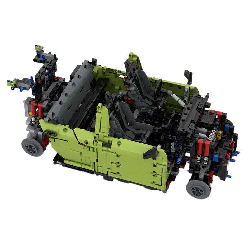 Brick MOC Volkswagen Golf R | Opening Features, Detailed Interior, Realistic Model, 3696 pcs - Brick Car Merchant