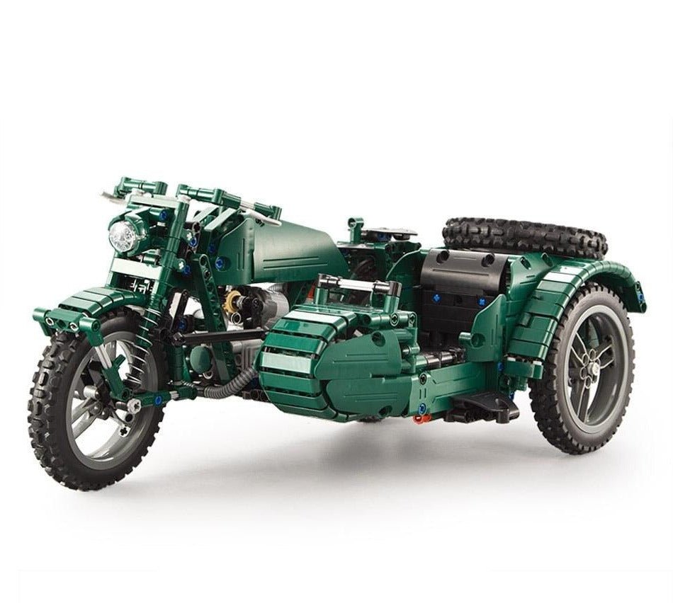 Brick MOC WWII Military Motorcycle | 629pcs - Brick Car Merchant