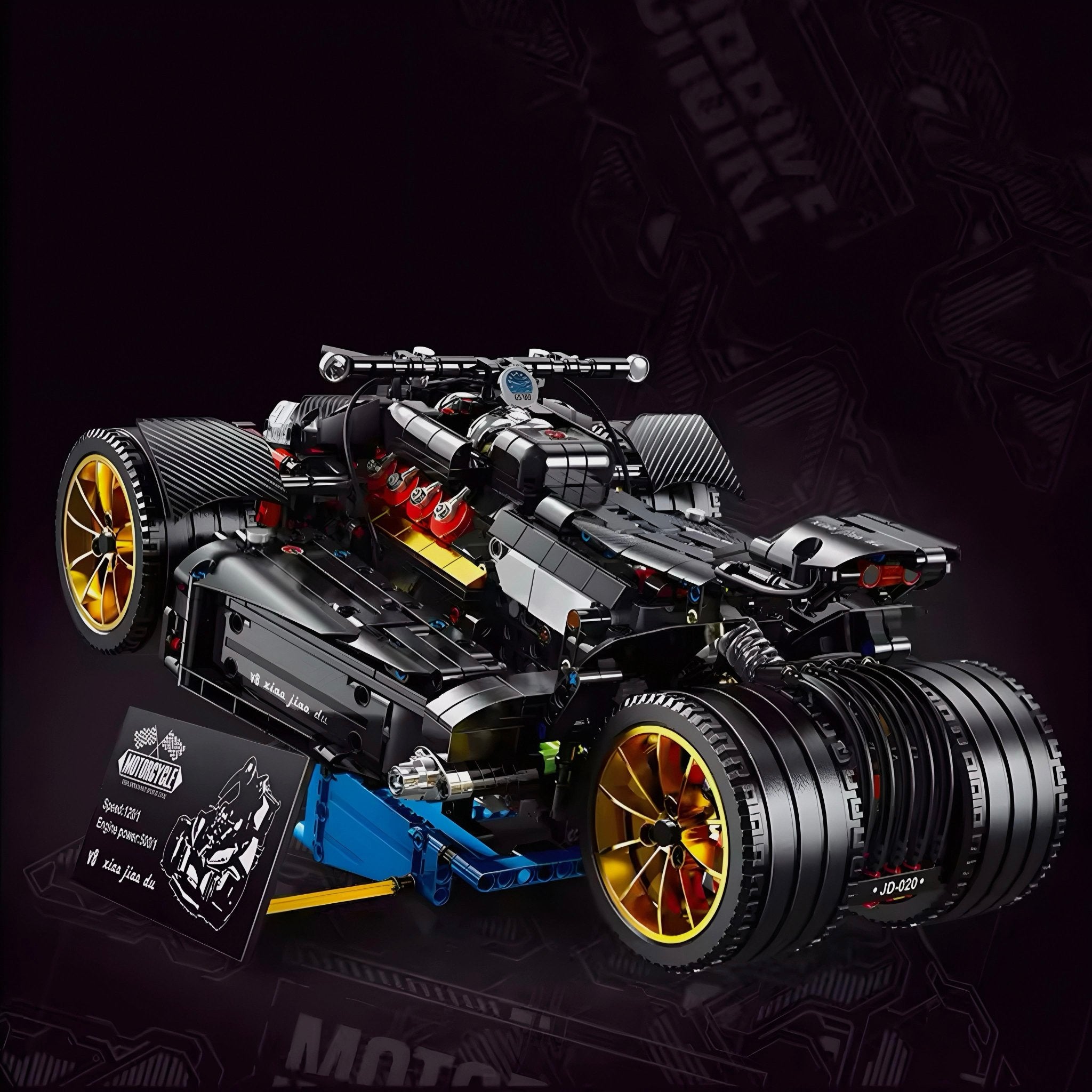 Brick MOC Wazuma V8M | 2051pcs - Brick Car Merchant