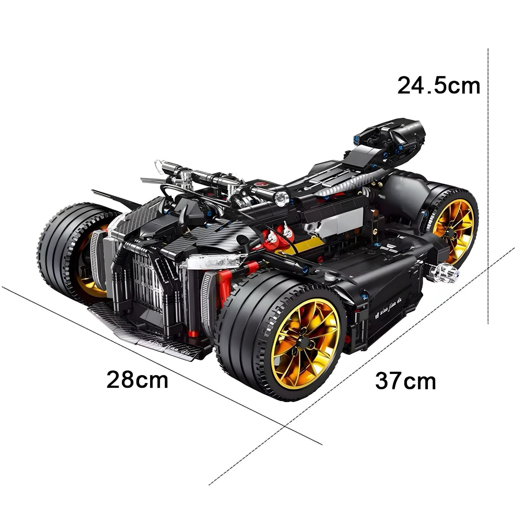 Brick MOC Wazuma V8M | 2051pcs - Brick Car Merchant