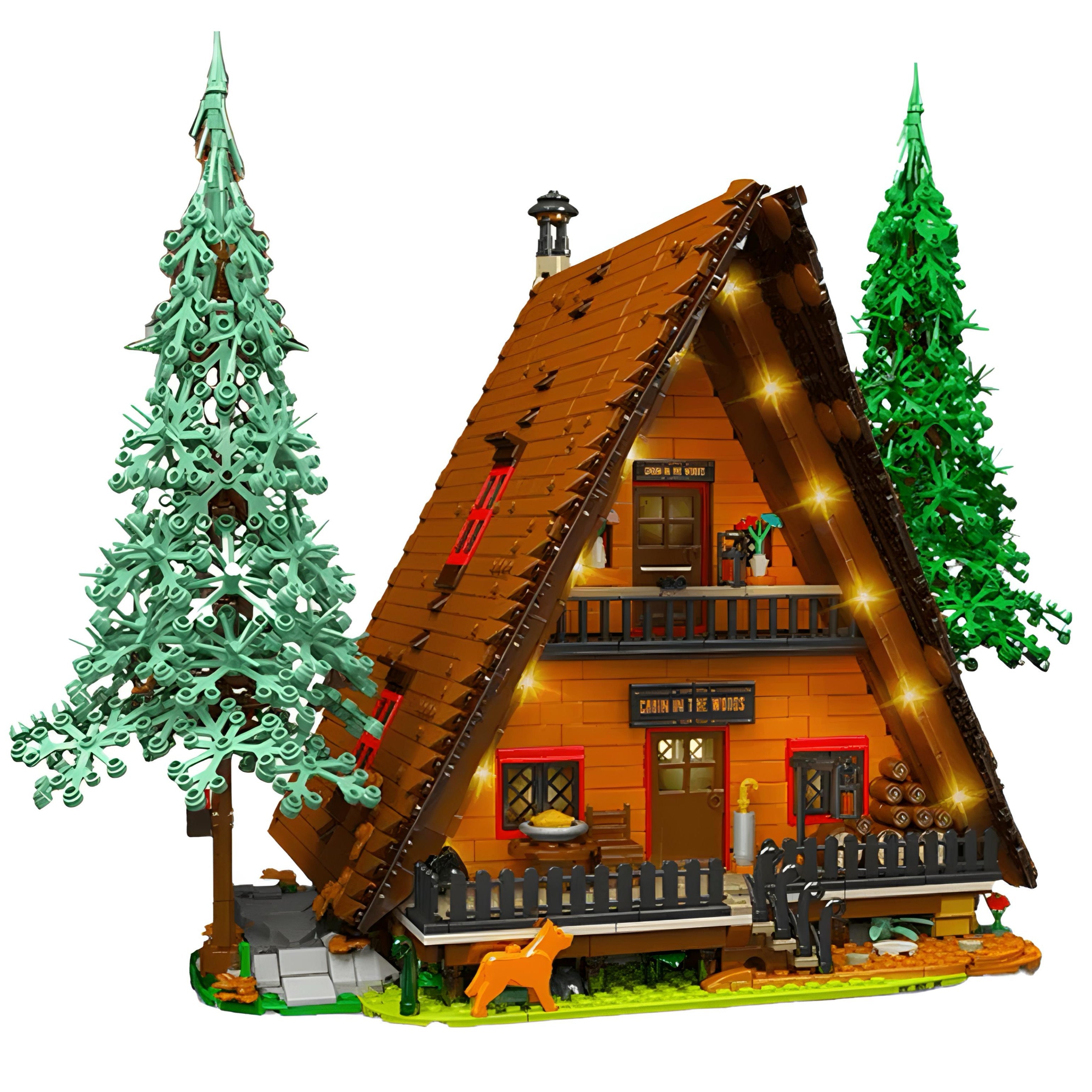 Brick MOC Wooden Cabin In The Woods | 3398pcs - Brick Car Merchant