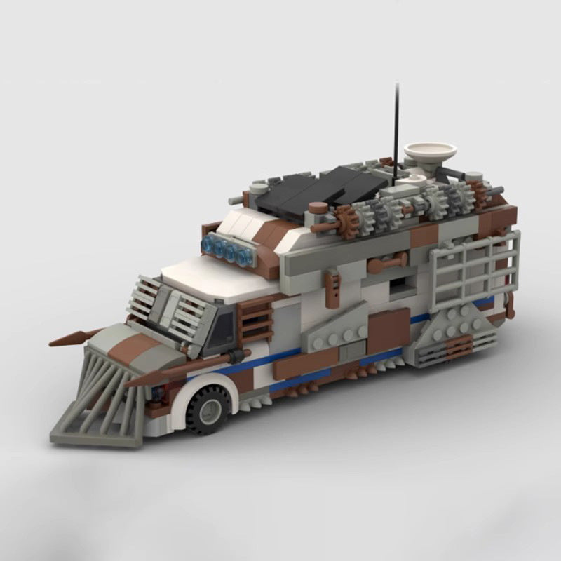 Brick MOC Zombie Apocalypse Wanderer - Brick Car Merchant