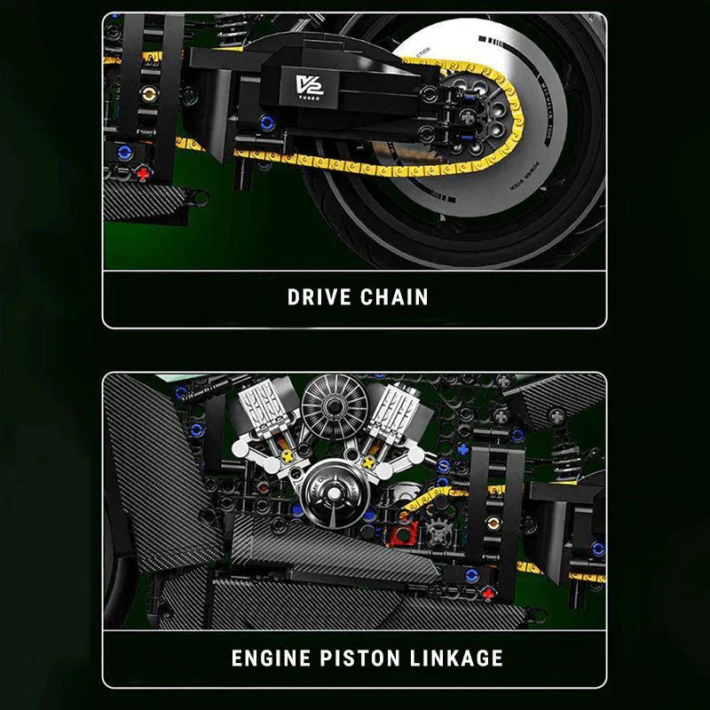 LEGO MOC Carbon Concept Track Bike | 2175pcs - Brick Car Merchant