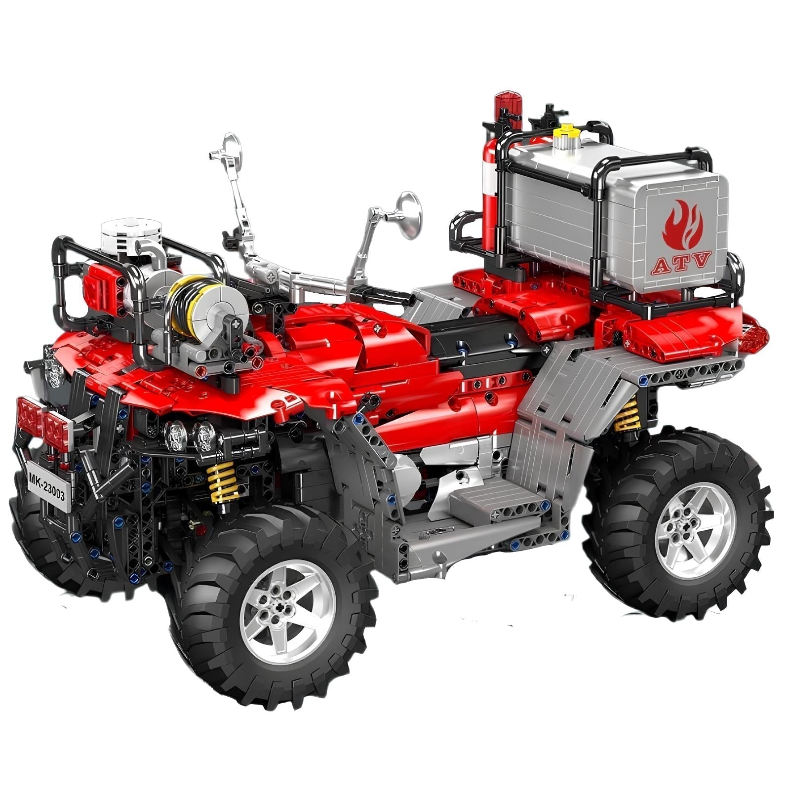 LEGO MOC ATV Fire Rescue Unit | 2100pcs - Brick Car Merchant