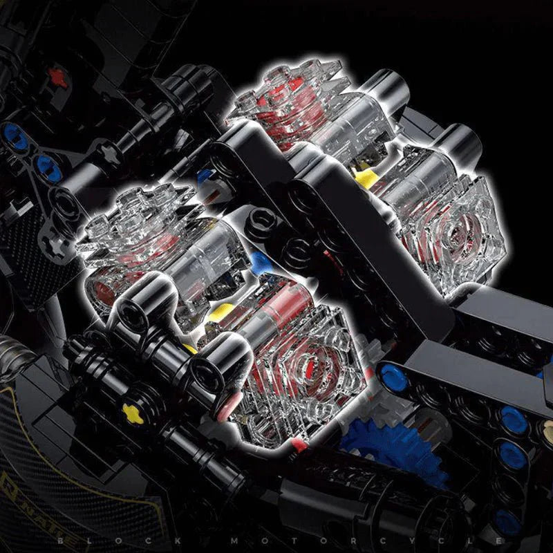 LEGO MOC Retro Cafe Racer Concept | 617pcs - Brick Car Merchant