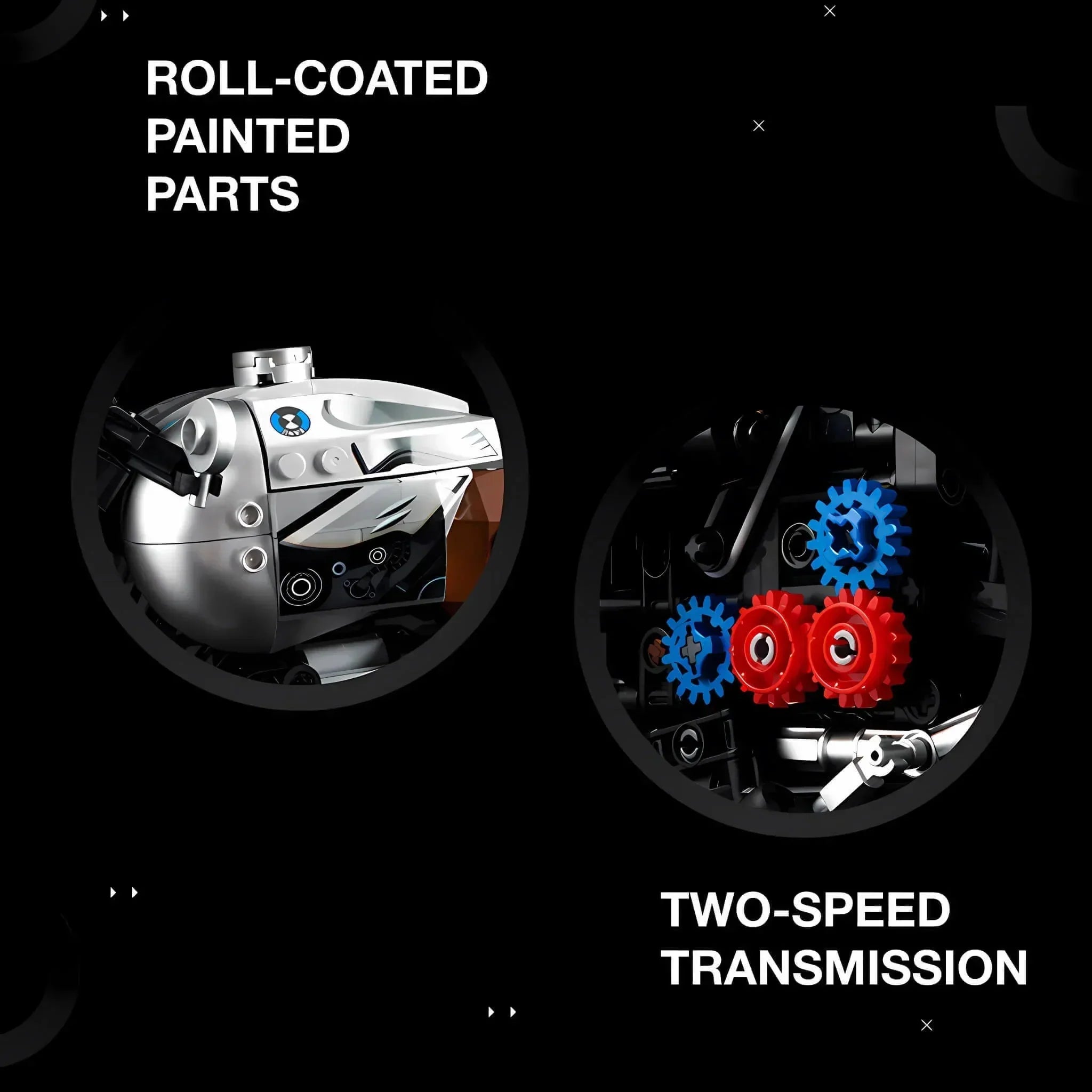 LEGO MOC Retro Classic Motorcycle | 925pcs - Brick Car Merchant