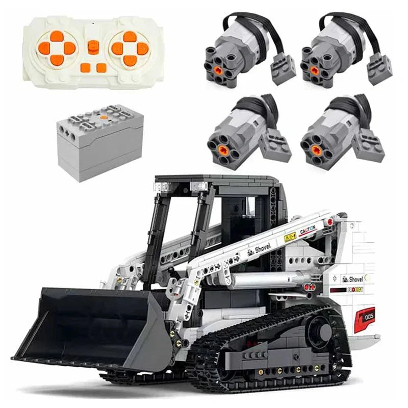 LEGO MOC Compact Skid-Steer Loader | 1366pcs - Brick Car Merchant