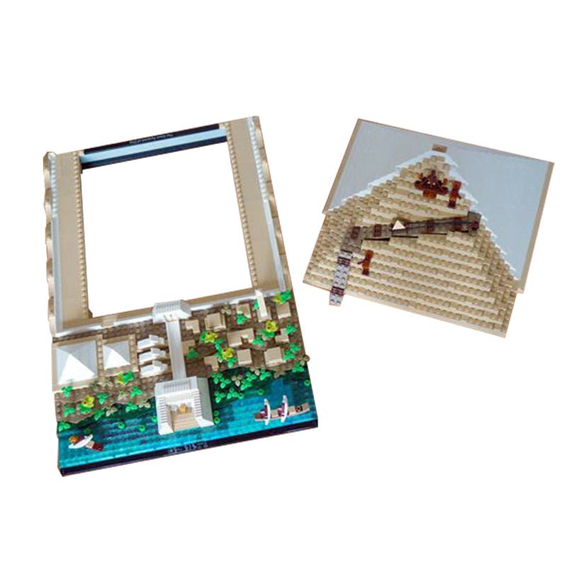 Brick MOC Building Of The Great Pyramid | 1467pcs - Brick Car Merchant