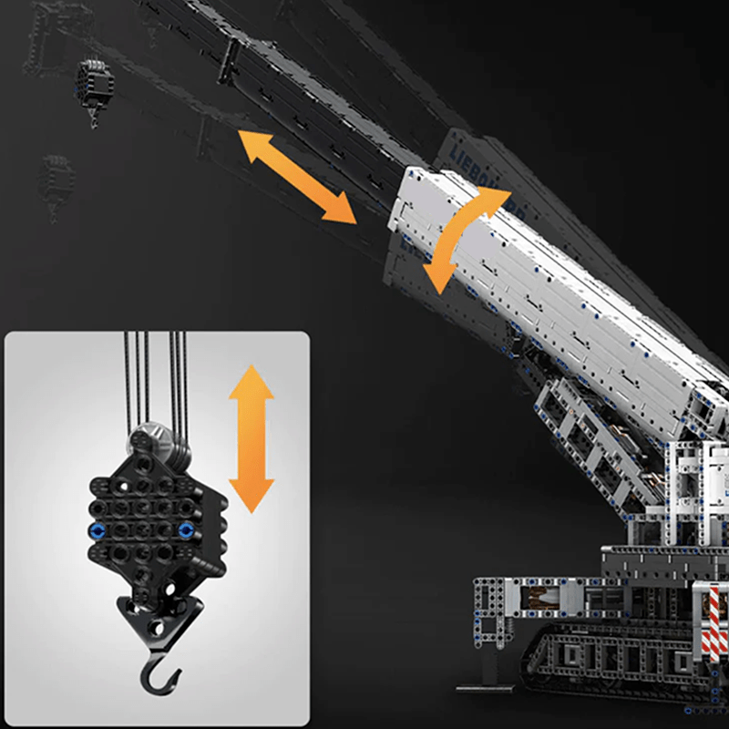 LEGO MOC Motorized Heavy-Duty Crane | 4000pcs - Brick Car Merchant