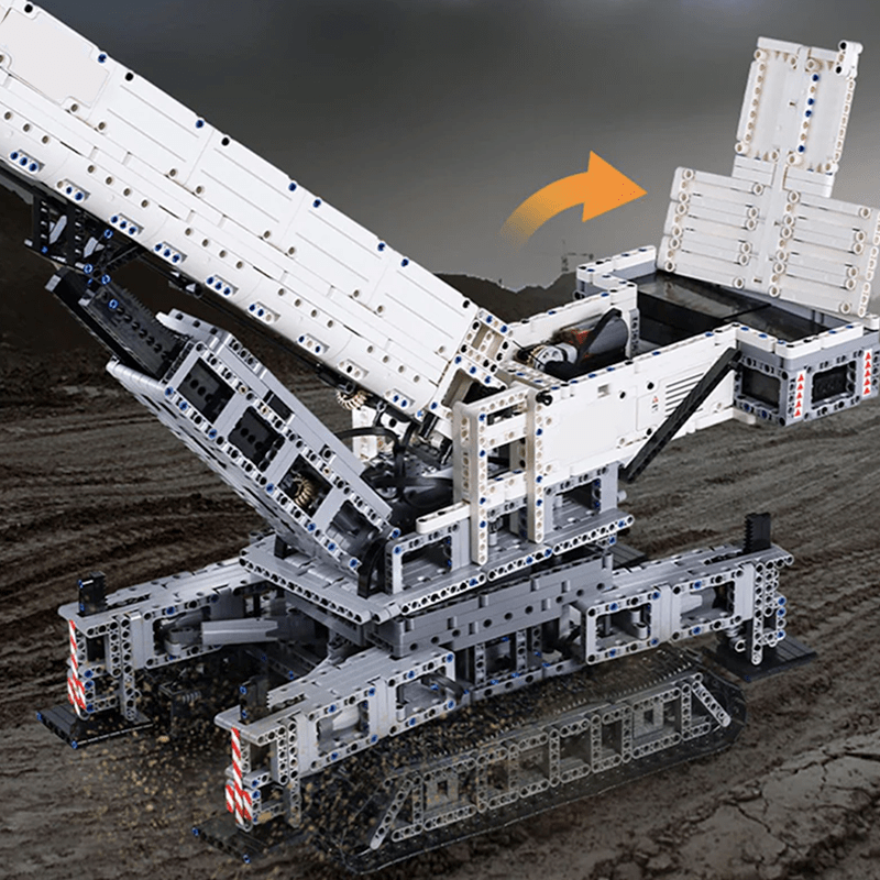 LEGO MOC Motorized Heavy-Duty Crane | 4000pcs - Brick Car Merchant