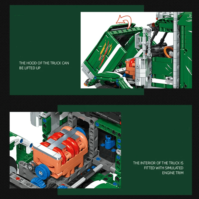 LEGO MOC Classic 379 American Truck | 2104pcs - Brick Car Merchant