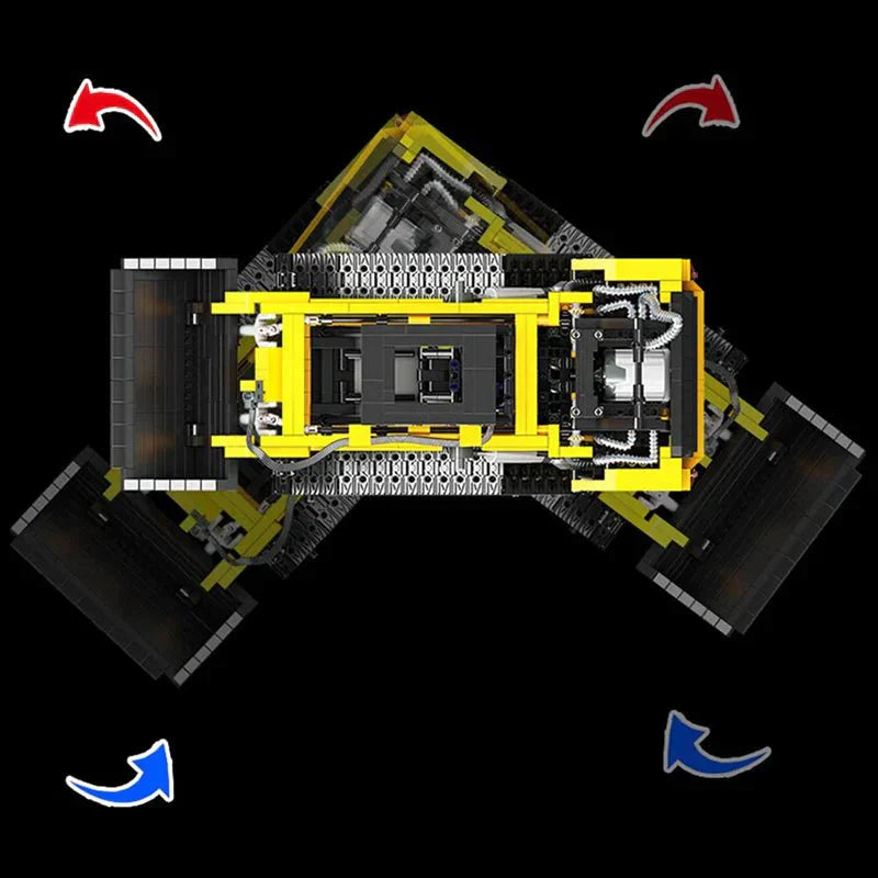 LEGO MOC RC Compact Track Loader | 1800pcs - Brick Car Merchant