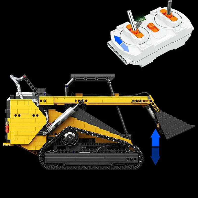 LEGO MOC RC Compact Track Loader | 1800pcs - Brick Car Merchant