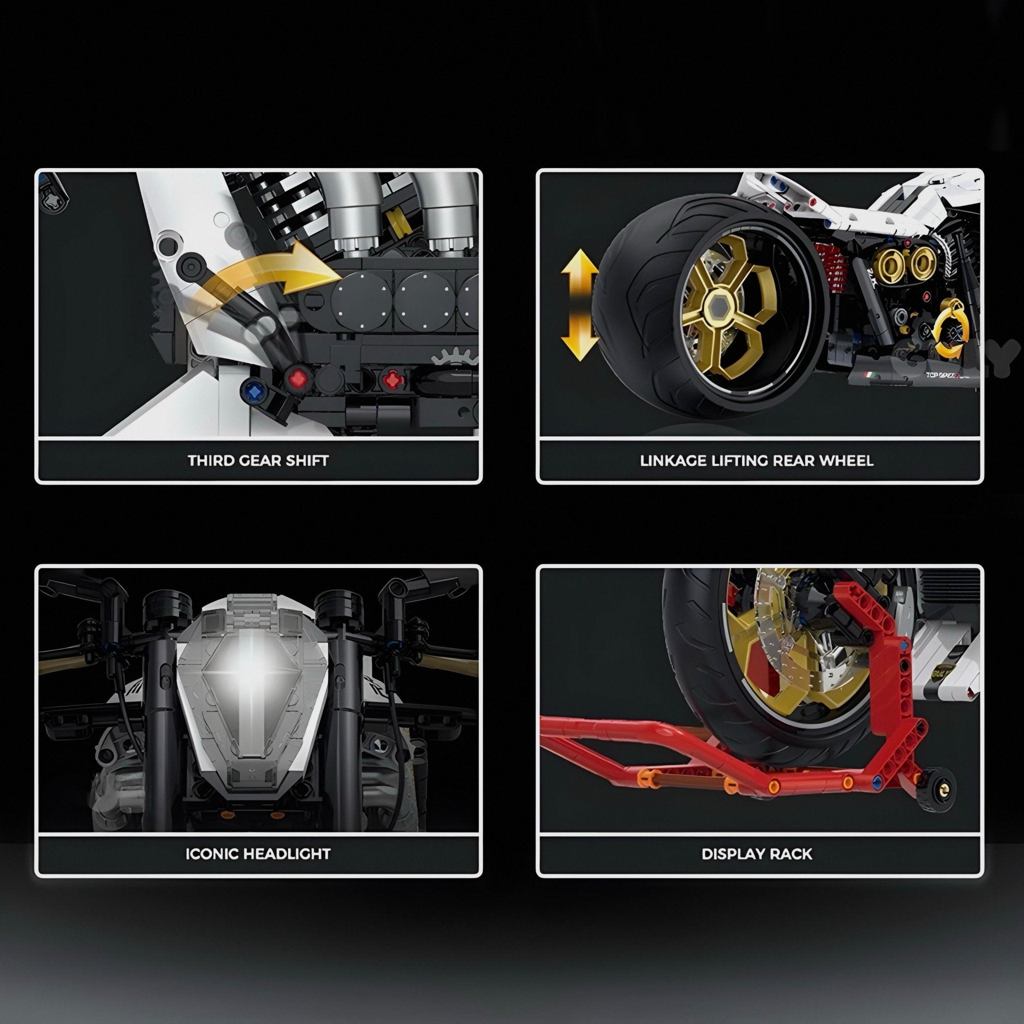 LEGO MOC Cyberpunk Custom Chopper | 2004pcs - Brick Car Merchant