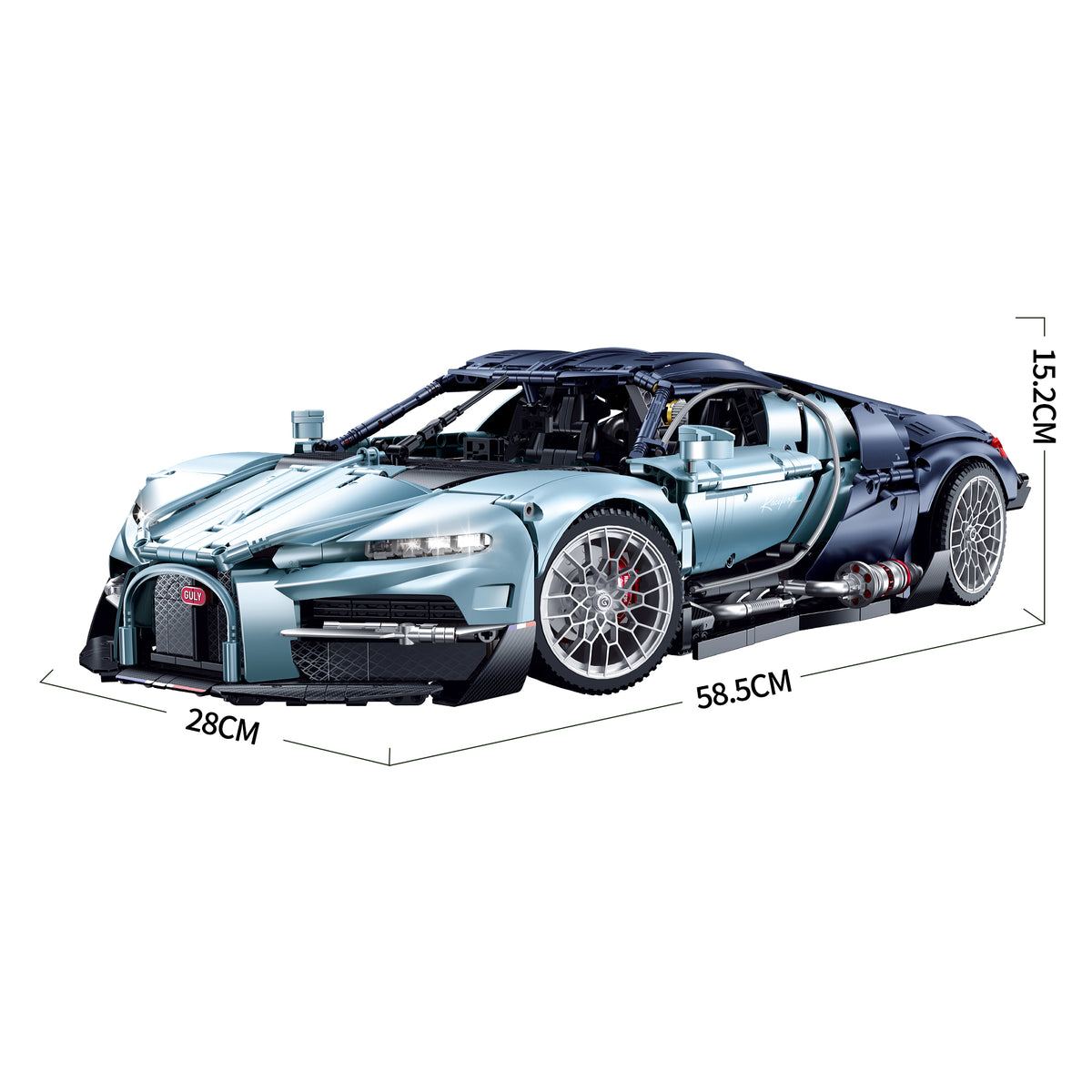 Brick MOC Bugatti Tourbillion-Inspired Hypercar - Brick Car Merchant