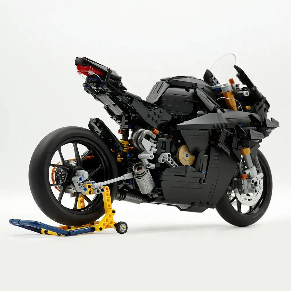 LEGO MOC High-Performance Superbike Concept – Black | 2129pcs - Brick Car Merchant
