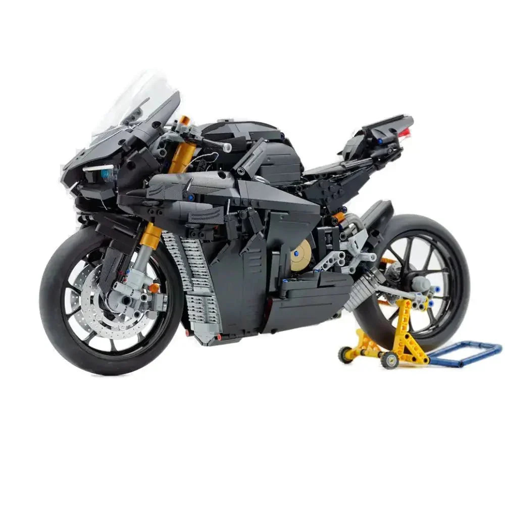 LEGO MOC High-Performance Superbike Concept – Black | 2129pcs - Brick Car Merchant