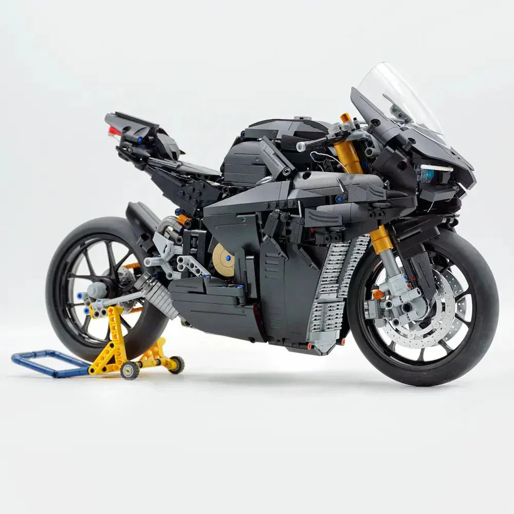 LEGO MOC High-Performance Superbike Concept – Black | 2129pcs - Brick Car Merchant