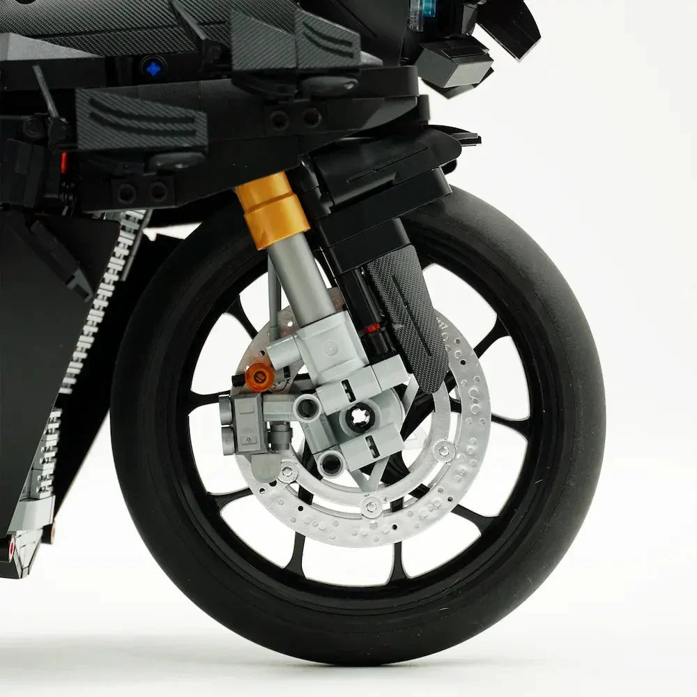 LEGO MOC High-Performance Superbike Concept – Black | 2129pcs - Brick Car Merchant