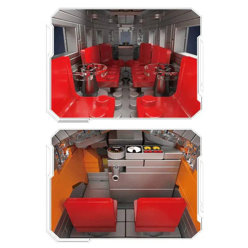 LEGO MOC EMD F7 Locomotive | 1540pcs - Brick Car Merchant