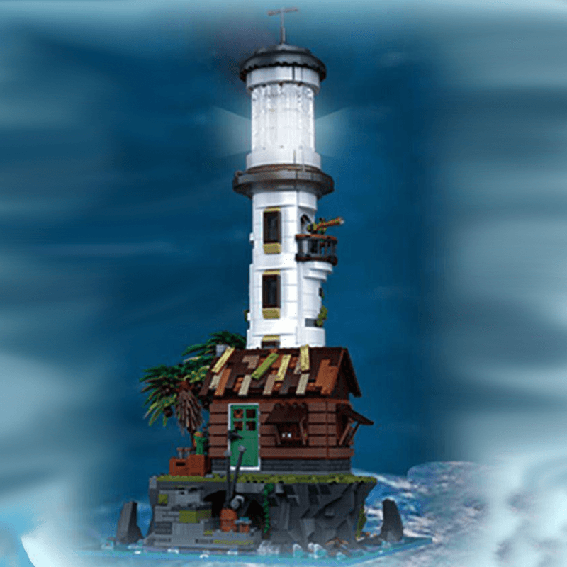 Brick MOC Fishing Village Lighthouse | 2339pcs - Brick Car Merchant