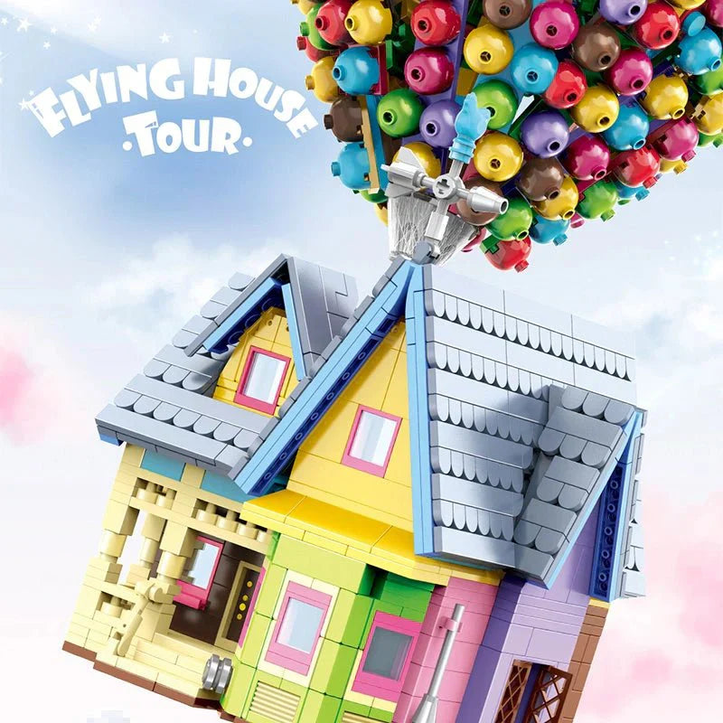 Brick MOC Flying Balloons House | 2008pcs - Brick Car Merchant