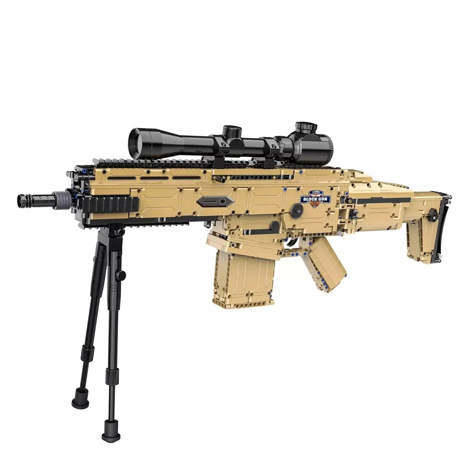 Brick MOC FN SCAR 17S | 1406pcs - Brick Car Merchant