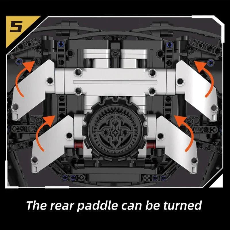 LEGO MOC 1:1 Formula Racing Steering Wheel | 849pcs - Brick Car Merchant